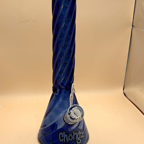 Chongz blue swirl glass - blue,