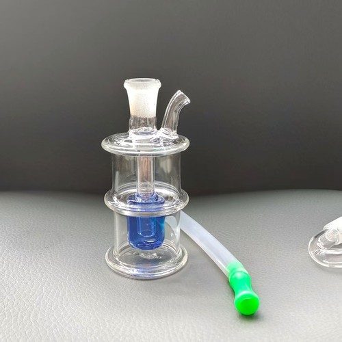 8cm mini glass bong diffused - glass,