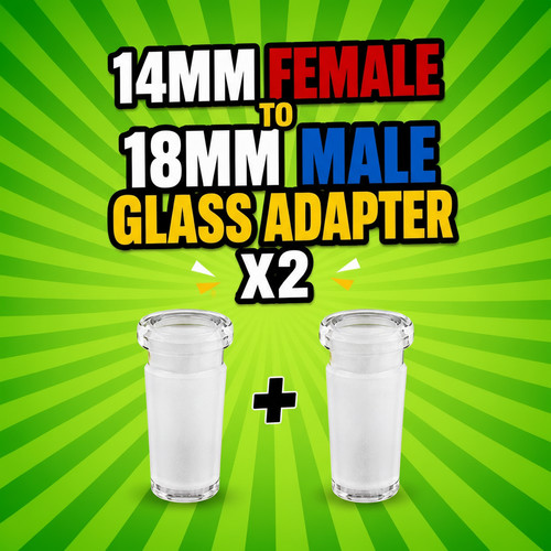14mm female 18mm male - to, glass