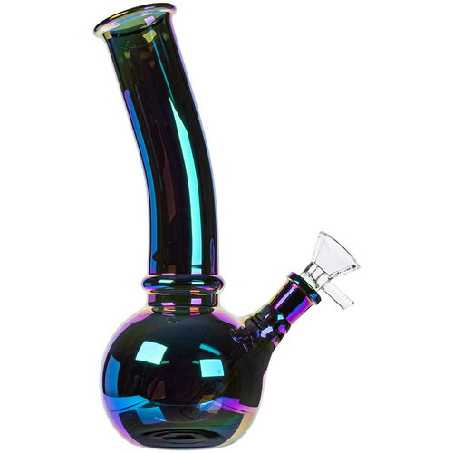 14mm glass water pipe - glass, 8"