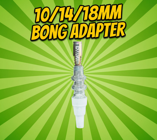 Glass bong adapter 10mm 14mm - glass,