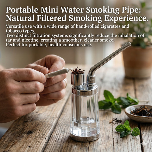 Mini small portable water - water, bong