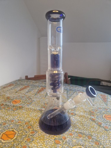 Double bubbler glass water - glass,