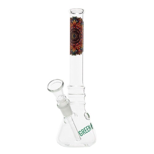 Glass bong smoking greenline - glass,
