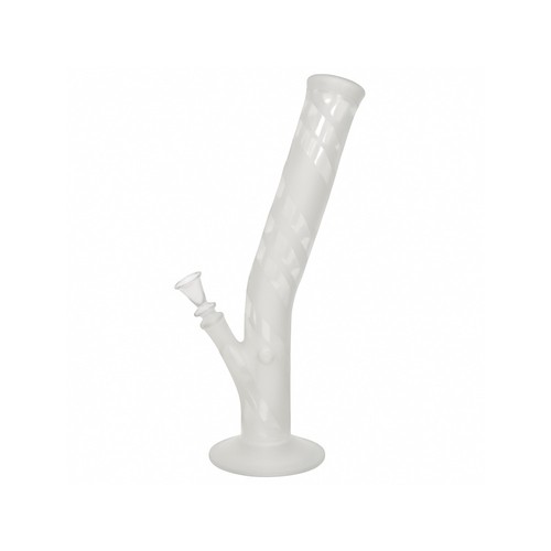 Sandblasted glass bong piece - sandblasted,